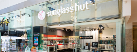 Sunglass Hut Retailer Banner Page
