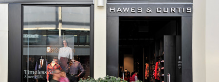 Hawes & Curtis Retailer Banner Page